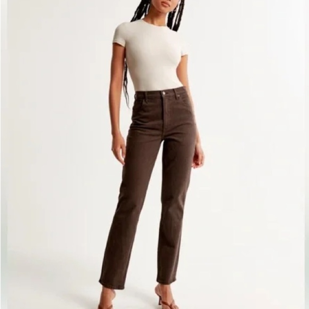 Abercrombie & Fitch High Rise 90s Straight Curve Love jeans